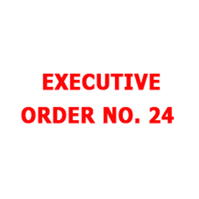 Executive order No. 24